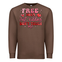 Chestnut free hugs just kidding don't touch me Premium Sweatshirt - MaliasSmallBusiness