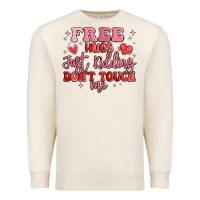 Sandshell free hugs just kidding don't touch me Premium Sweatshirt - MaliasSmallBusiness