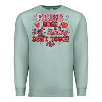Seafoam free hugs just kidding don't touch me Premium Sweatshirt - MaliasSmallBusiness