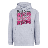 Heather Grey breast cancer warrior Heavyweight Hoodie - MaliasSmallBusiness
