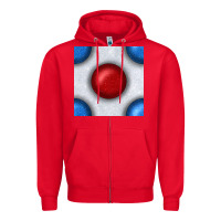 Red Glitter 4th Of July Seamless Pattern Zipper Hoodie - BundleAndBundleShop