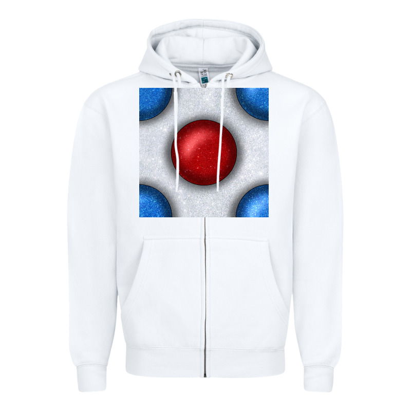 Glitter 4th Of July Seamless Pattern Zipper Hoodie by BundleAndBundleShop | Teevron