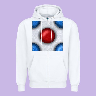 Glitter 4th Of July Seamless Pattern Zipper Hoodie Designed By Bundleandbundleshop