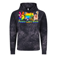 Cloud Black peace love rock pride Vintage Hoodie - texasbilliewilder