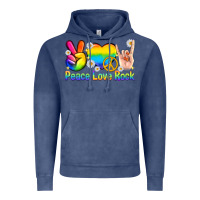 Vintage Denim peace love rock pride Vintage Hoodie - texasbilliewilder