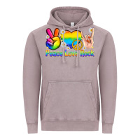 Vintage Zinc peace love rock pride Vintage Hoodie - texasbilliewilder