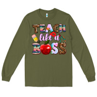 Teach Like A Boss Long Sleeve Tee | Teevron