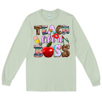 Matcha teach like a boss Long Sleeve Tee - AdoDesignShop