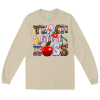 Mushroom teach like a boss Long Sleeve Tee - AdoDesignShop