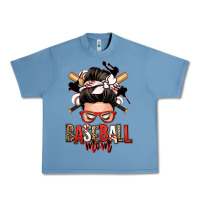 Pebble Blue baseball mom messy bun Urban Heavy Tee - Zillion Design Studio