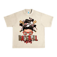 Sandshell baseball mom messy bun Urban Heavy Tee - Zillion Design Studio