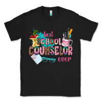 Black best school counselor ever Classic Tee - AdoDesignShop