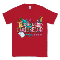 Red best school counselor ever Classic Tee - AdoDesignShop