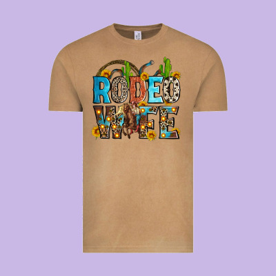Rodeo Wife Vintage Tee Designed By Zillion Design Studio