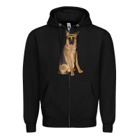Black german shepherd Zipper Hoodie - JahusDesignShop