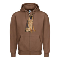 Chestnut german shepherd Zipper Hoodie - JahusDesignShop
