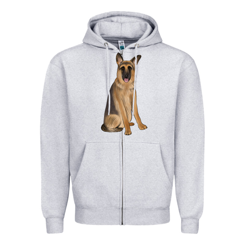 German Shepherd Zipper Hoodie by JahusDesignShop | Teevron