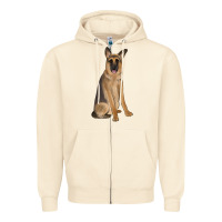 Sandshell german shepherd Zipper Hoodie - JahusDesignShop