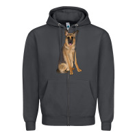 Smoke german shepherd Zipper Hoodie - JahusDesignShop
