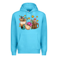 Ocean Blue Western Cowgirl Coffee Cup Bbs Premium Hoodie - BundleAndBundleShop