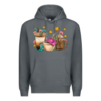 Rock Western Cowgirl Coffee Cup Bbs Premium Hoodie - BundleAndBundleShop