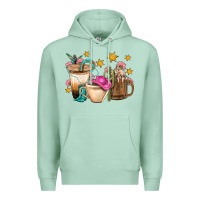 Seafoam Western Cowgirl Coffee Cup Bbs Premium Hoodie - BundleAndBundleShop