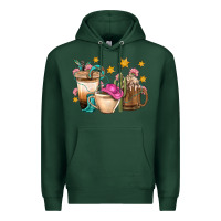 Sports Green Western Cowgirl Coffee Cup Bbs Premium Hoodie - BundleAndBundleShop
