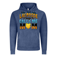 Vintage Denim my favorite lacrosse player calls me mom Vintage Hoodie - Zillion Design Studio