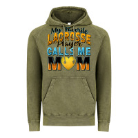 Vintage Olive my favorite lacrosse player calls me mom Vintage Hoodie - Zillion Design Studio