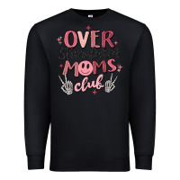 Black over stimulated moms club Premium Sweatshirt - MaliasSmallBusiness