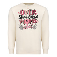 Sandshell over stimulated moms club Premium Sweatshirt - MaliasSmallBusiness