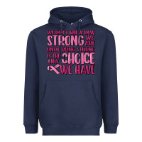 Navy breast cancer we don't know how strong we are Heavyweight Hoodie - MaliasSmallBusiness