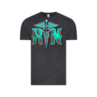 Vintage Black registered medical symbol nurse Vintage Tee - BarkalooDesign