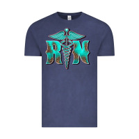 Vintage Denim registered medical symbol nurse Vintage Tee - BarkalooDesign