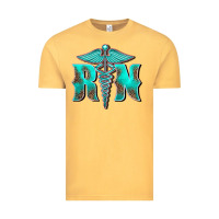 Vintage Mustard registered medical symbol nurse Vintage Tee - BarkalooDesign