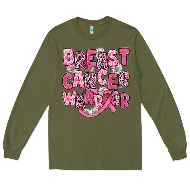 Breast Cancer Warrior Long Sleeve Tee by JahusDesignShop | Teevron