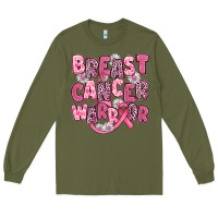 Army Green breast cancer warrior Long Sleeve Tee - JahusDesignShop