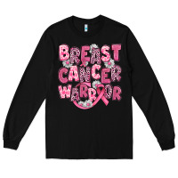 Black breast cancer warrior Long Sleeve Tee - JahusDesignShop