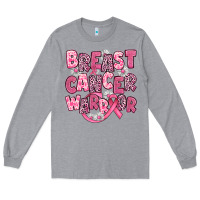 Heather Grey breast cancer warrior Long Sleeve Tee - JahusDesignShop