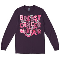 Plum breast cancer warrior Long Sleeve Tee - JahusDesignShop