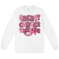 White breast cancer warrior Long Sleeve Tee - JahusDesignShop