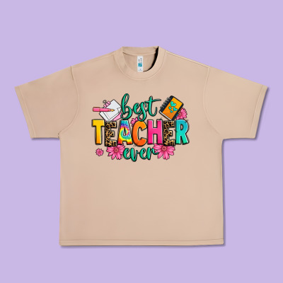 Best Teacher Ever Urban Heavy Tee Designed By Zillion Design Studio