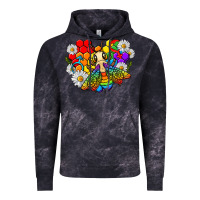 Cloud Black pride bee with daisy lgbtq Vintage Hoodie - texasbilliewilder