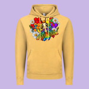 Pride Bee With Daisy Lgbtq Vintage Hoodie Designed By Texasbilliewilder