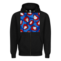 Black glitter 4th of july seamless pattern 8 Zipper Hoodie - BundleAndBundleShop