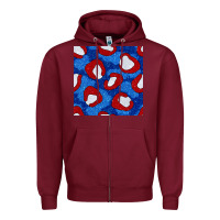 Burgundy glitter 4th of july seamless pattern 8 Zipper Hoodie - BundleAndBundleShop
