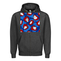 Charcoal Heather glitter 4th of july seamless pattern 8 Zipper Hoodie - BundleAndBundleShop