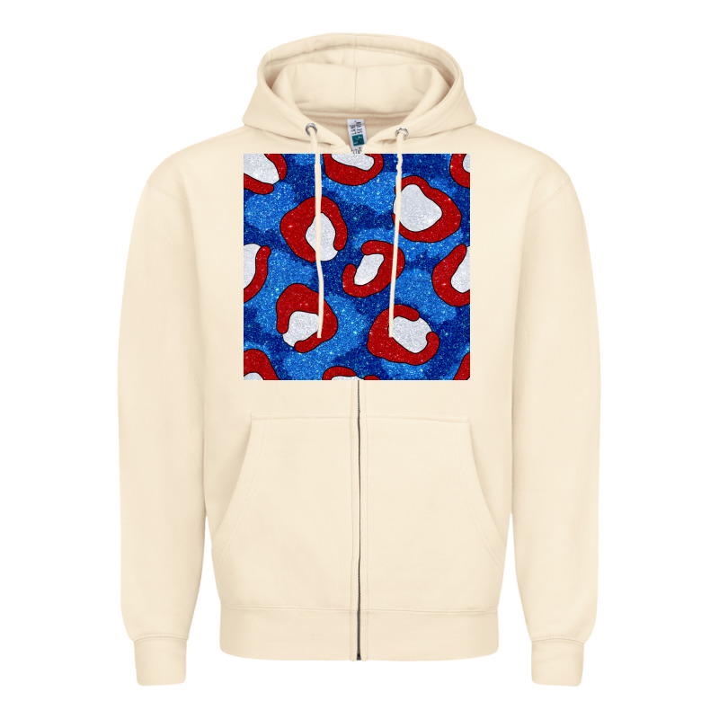 Glitter 4th Of July Seamless Pattern 8 Zipper Hoodie by BundleAndBundleShop | Teevron