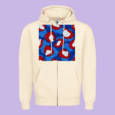 Glitter 4th Of July Seamless Pattern 8 Zipper Hoodie Designed By Bundleandbundleshop