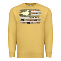 Antique Gold duck hunter flag Premium Sweatshirt - MaliasSmallBusiness
